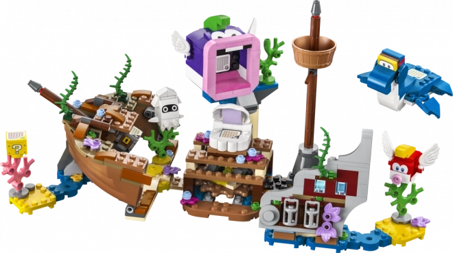 Dorrie és a Hajóroncs Kaland - LEGO Super Mario Kiegészítő Készlet