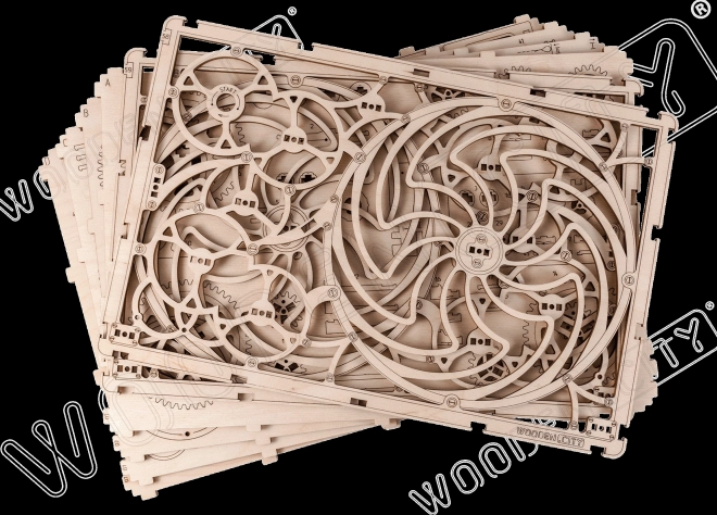 Wooden City kinetikus falikép 3D puzzle