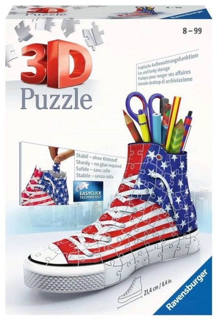 3D amerikai sportcipő puzzle 108 darab