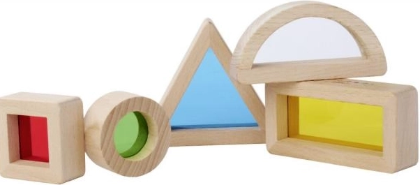 EICHHORN Montessori érzékelő kockák, 5 db, bükkfa