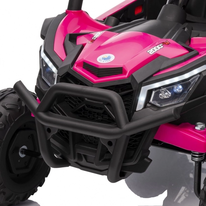 Gyermek elektromos autó Buggy Madman UTV-MX rózsaszín