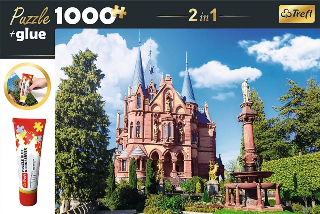 Trefl két az egyben puzzle Drachenburg Kastély Németországban