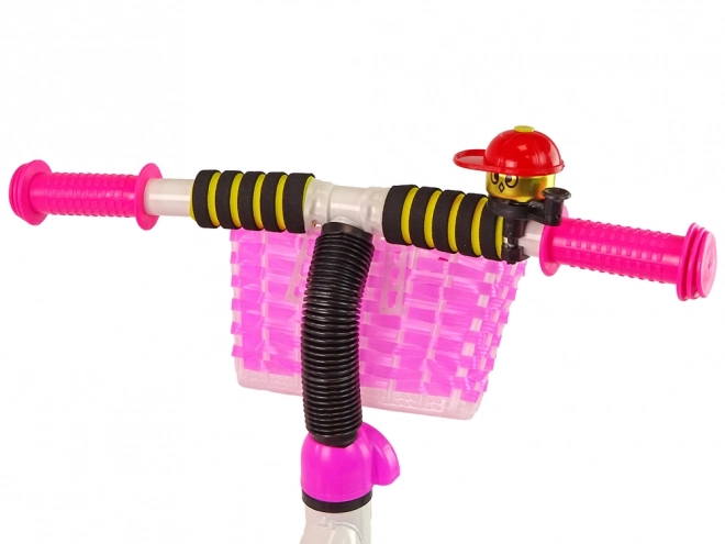 Tricikli PRO100 Pink Kosaras EVA Kerekek