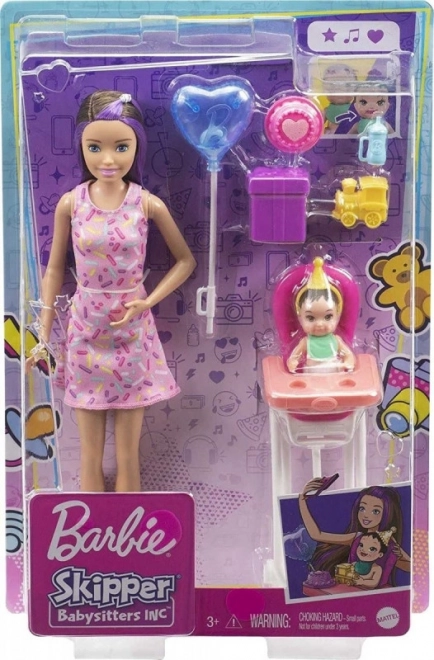 Barbie Skipper klub bébiszitter készlet etetőszékkel