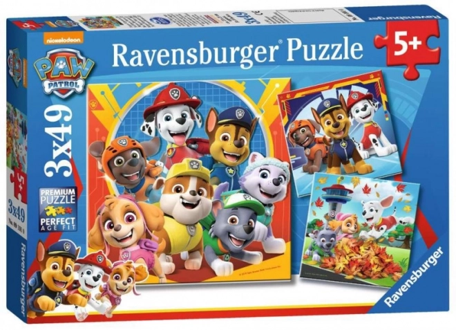 Ravensburger Paw Patrol puzzle 3x49 darabos