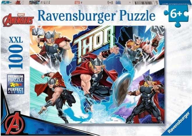 Ravensburger puzzle Marvel hős: Thor XXL 100 darabos