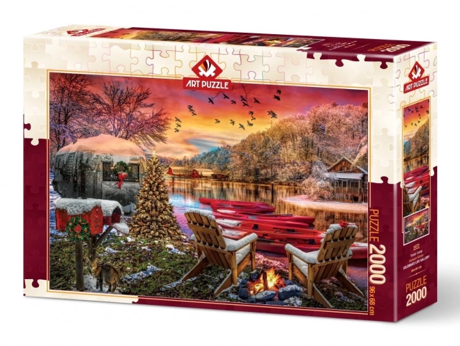 Tábori jelenet puzzle 2000 darabos