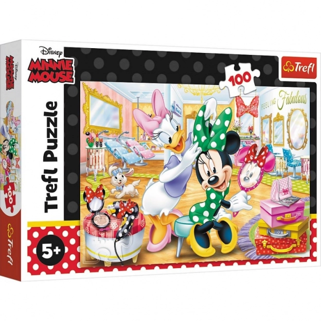 Minnie Egér és Daisy 100 darabos puzzle