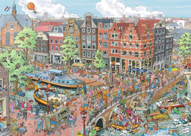 Amsterdam 1000 darabos puzzle - Ravensburger világvárosok