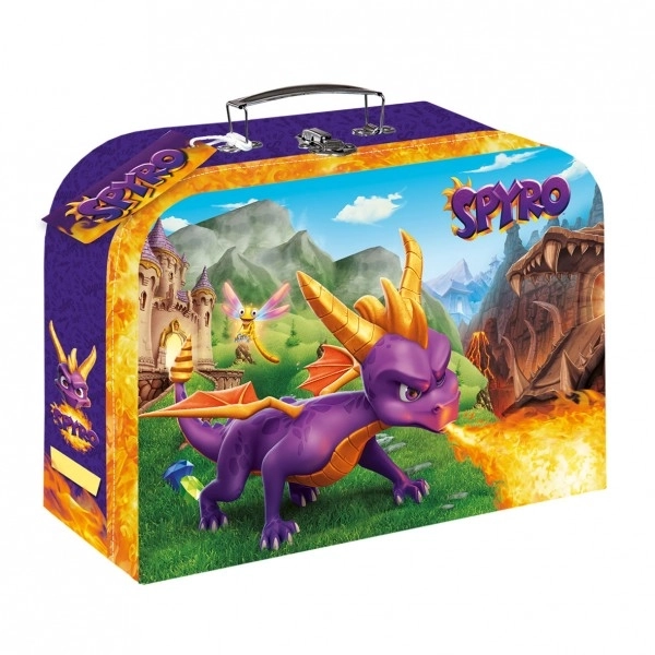 Iskolai papír bőrönd Spyro mintával