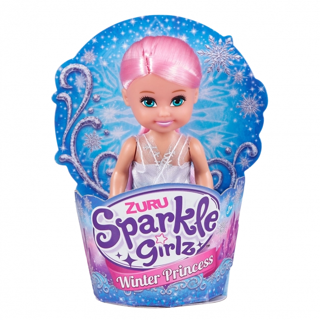 Téli hercegnő Sparkle Girlz baba kúpban