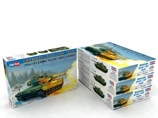 Svéd tank Strv.122 műanyag modell