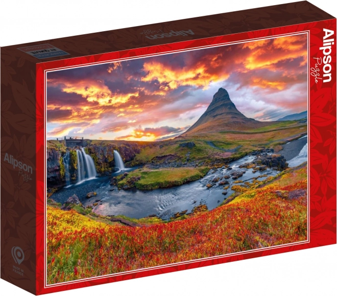 Kirkjufellsfoss Izlandi Vízesés Puzzle 500 darabos