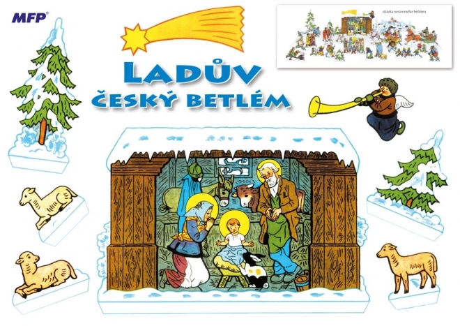 Ladův cseh papír betlehem