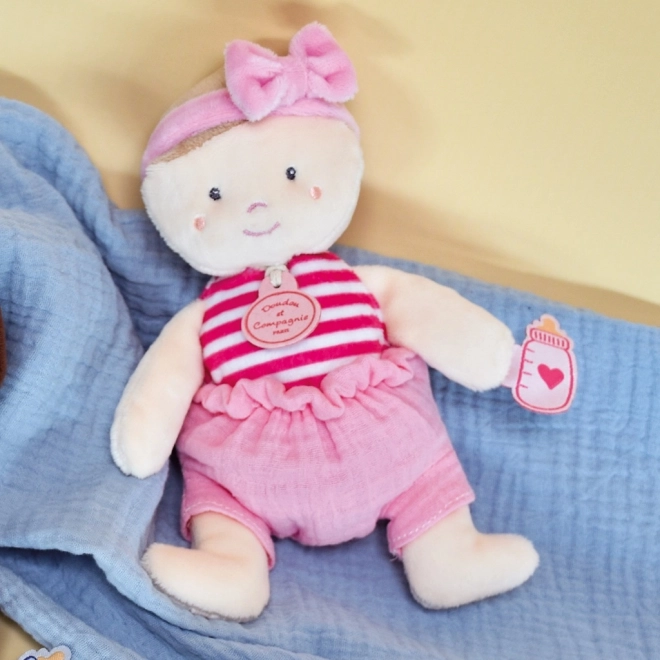 Doudou Jolijou babapárna 18 cm rózsaszín