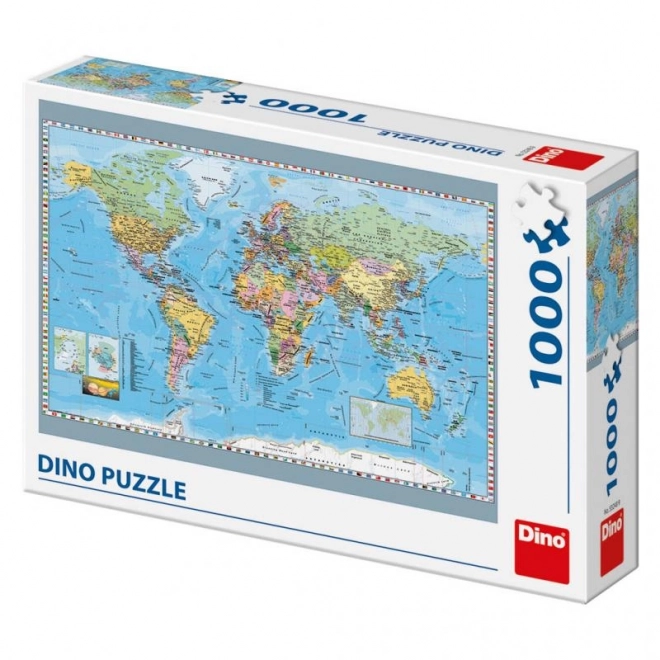 Dino puzzle politikai világtérkép 1000 darab