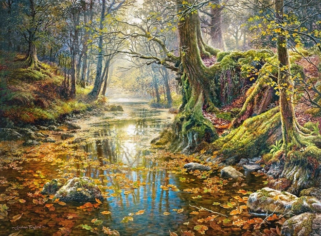 Őszi erdő emlékképei puzzle 2000 darabos