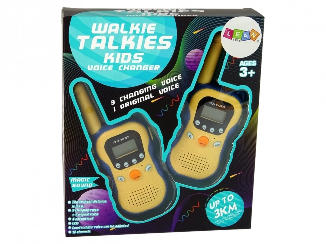 Sárga gyerek walkie talkie készlet