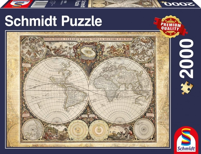 Schmidt történelmi világtérkép puzzle 2000 darabos