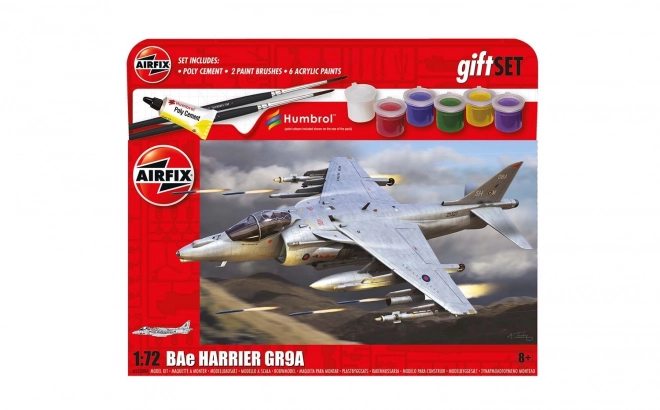 Műanyag építőkészlet ajándékszett BAE Harrier GR.9A 1/72