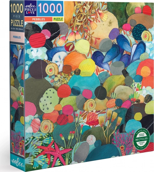 Eeboo Kavicsok négyzet alakú puzzle 1000 darabos