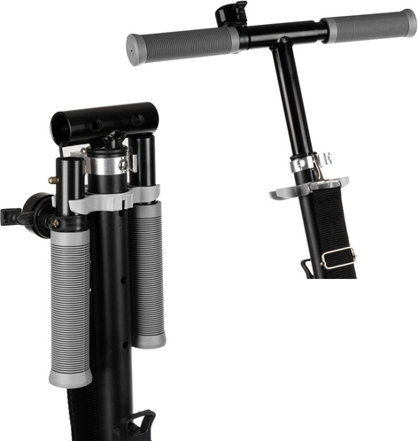 Összecsukható városi roller nagy kerekekkel (200 mm) gyerekeknek – szürke
