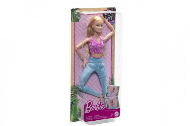 barbie mozgásban - Szőke kék leggings-ben