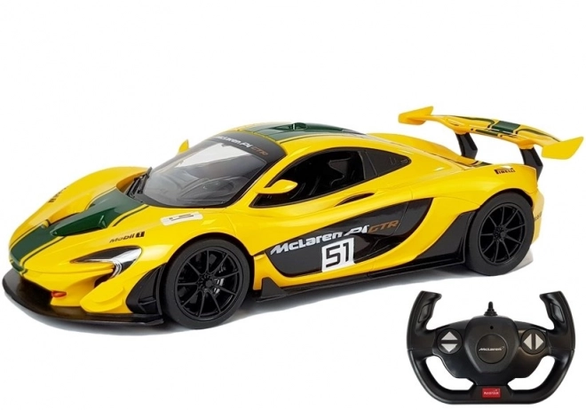 Rc autó McLaren P1 GTR sárga távirányítós