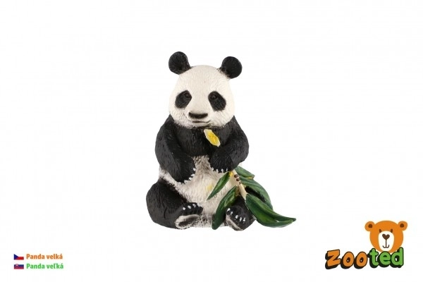 Panda figura műanyag 8cm zooted zacskóban