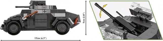 Sd.Kfz. 222 építőkészlet összeállítása