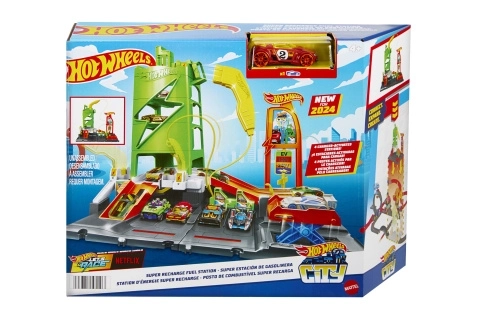 Hot Wheels City szuper töltőállomás