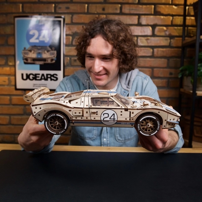 Ugears 3D fa mechanikus puzzle Endurance Racer