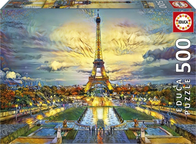 Eiffel-torony puzzle - 500 darabos Educa