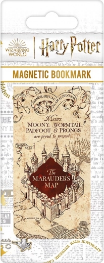 Harry Potter mágneses könyvjelző – Tekergők térképe