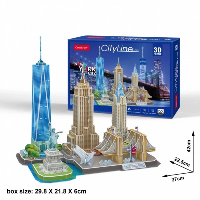 3D puzzle new york város látképe