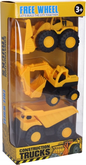 Építőgépkészlet 12 cm – 3 db