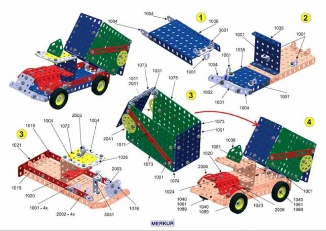 Merkur építőjáték 30 modellel