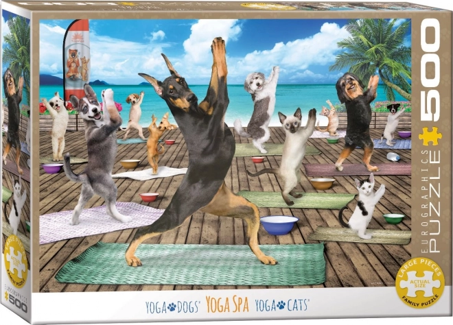 Eurographics jóga a fürdő puzzle XL 500 darabos