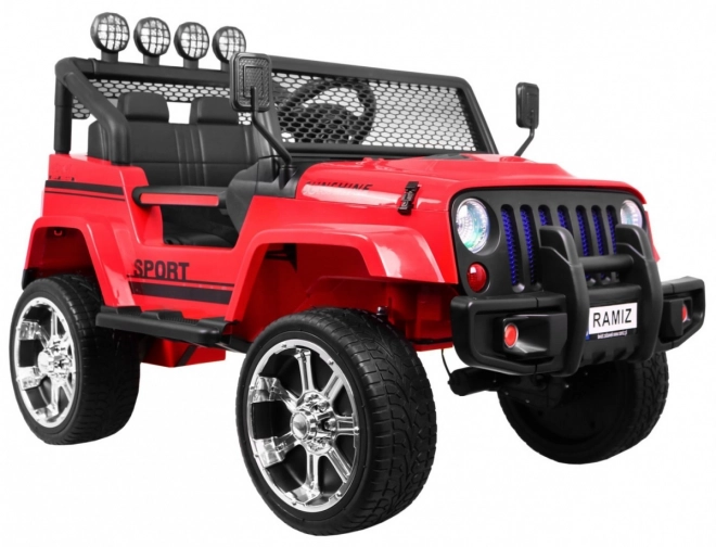 Terepjáró Raptor Drifter Vörös + Távirányító + 4x4 Meghajtás + Tárolóhely + Lassan induló + MP3 LED dióda