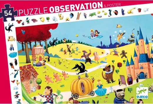DJECO kereső puzzle Mesék