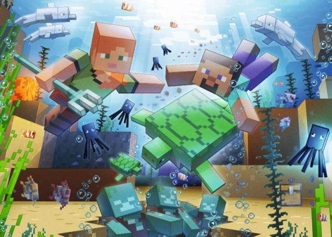 Minecraft 1000 darabos puzzle