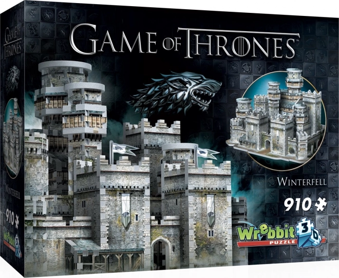 WREBBIT 3D puzzle Trónok harca: Winterfell 910 darabos