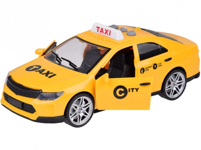 Gyerek játék taxi autó hang- és fényeffektekkel