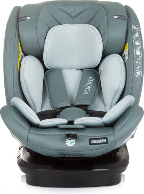 Gyerekülés Chipolino Volare i-Size Pasztellzöld 40-150 cm Isofix 360°