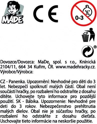 Baba dobozban 6 színben