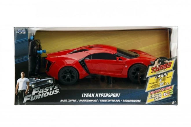 Lykan Hypersport távirányítós autó a Halálos Iramban sorozatból