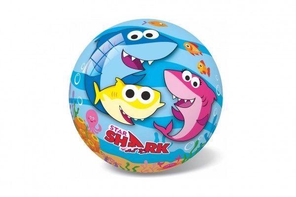 Felfújt Baby Shark labda 14 cm hálóban