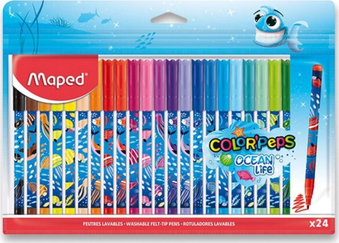 Maped fixy Color'Peps óceán élet dekorált 24 darab