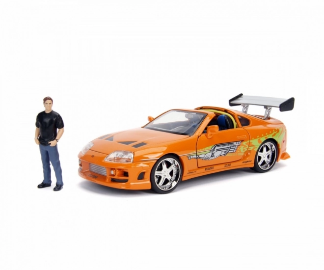 Gyors és Dühös 1995 Toyota Supra modellautó 1:24 + Brian O’Conner figura