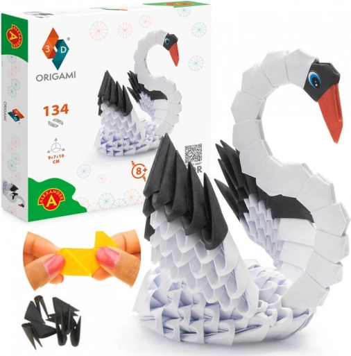 alexander kreatív 3d origami – hattyú 8 éves kortól